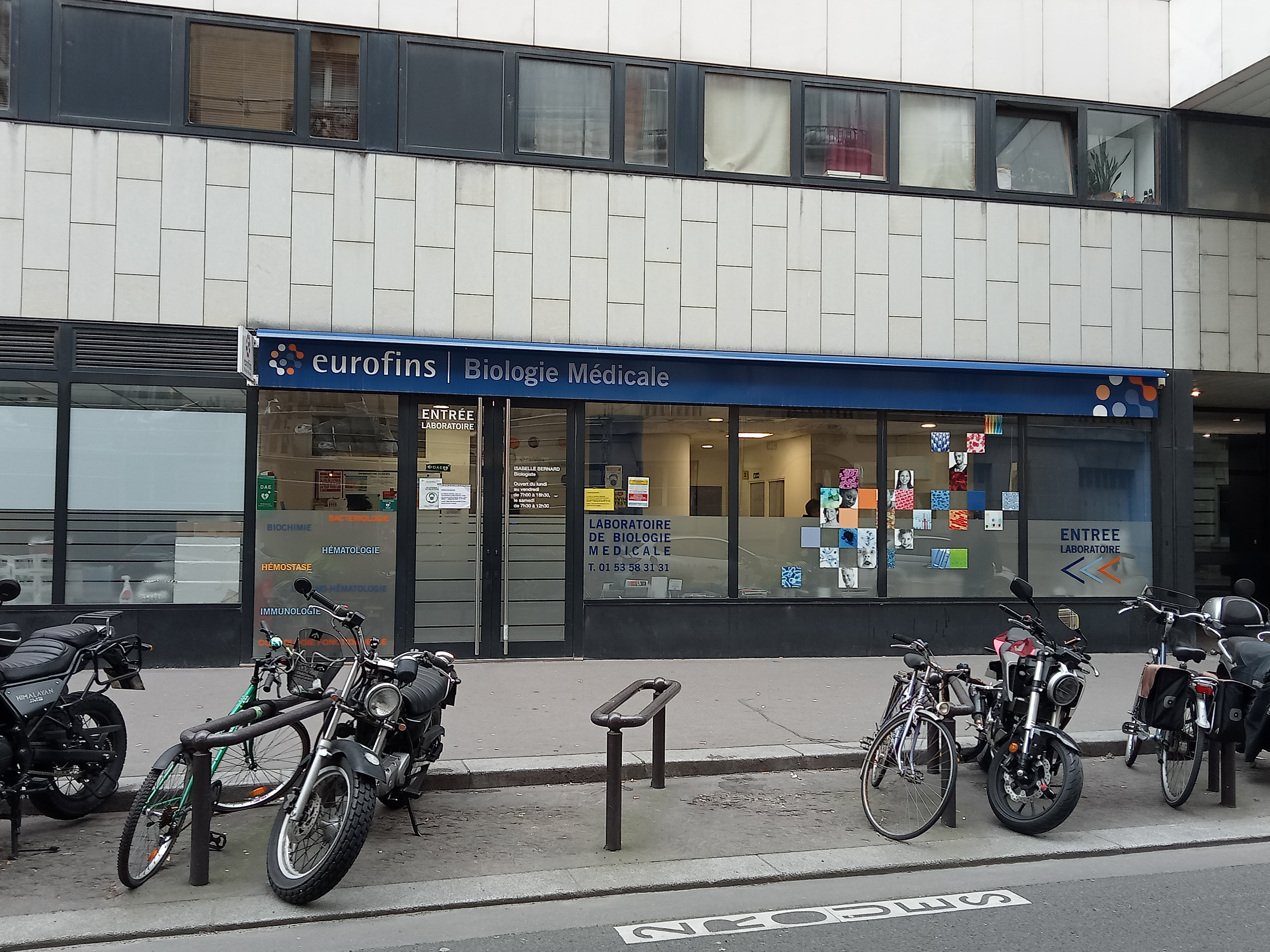 Eurofins - Laboratoire de biologie médicale Paris Front de seine